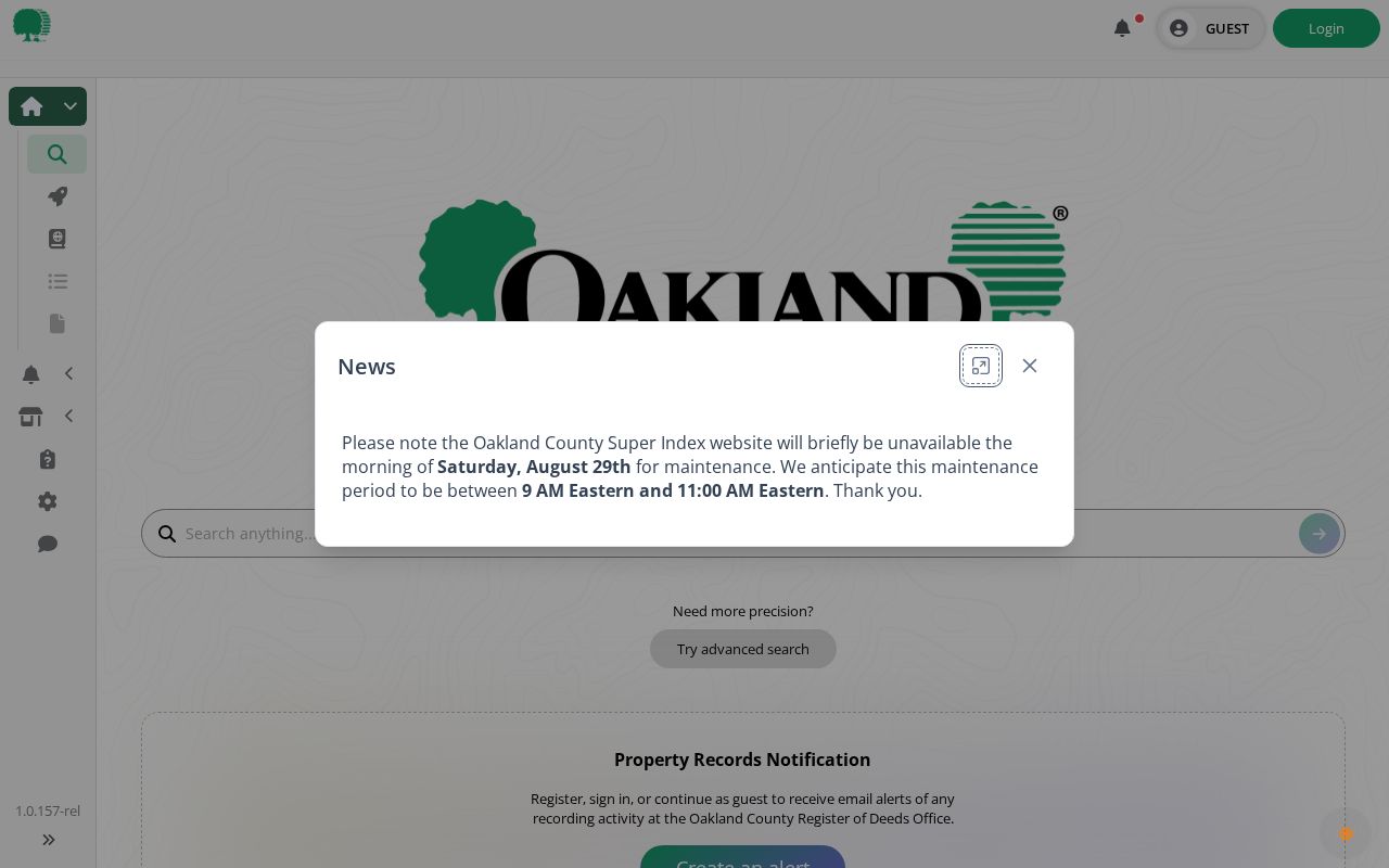 Lyon Township residents directory Oakland County deed Super Index